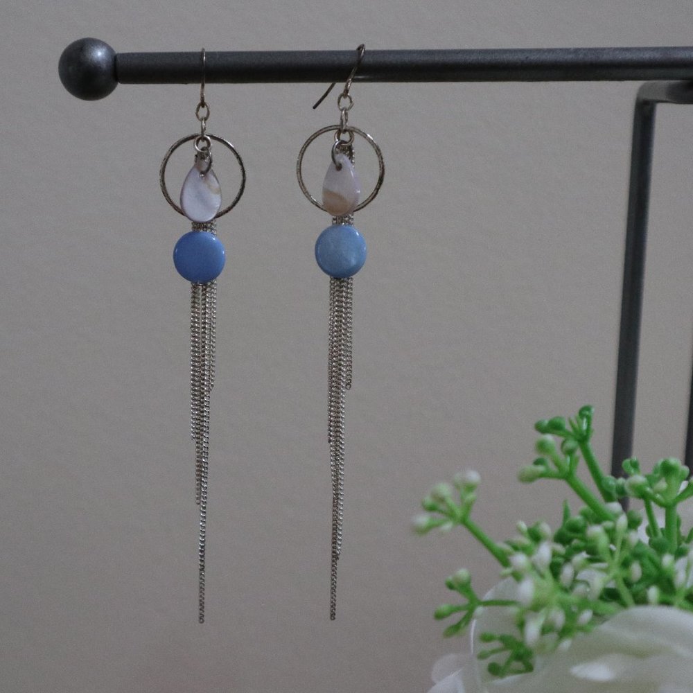 (3 for $20) Blue Dangly Earrings